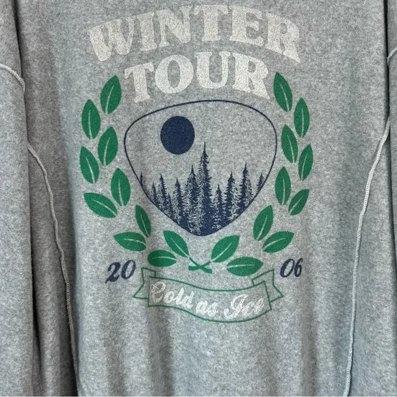 NEW Aerie Cozy Chill Oversized Terry Graphic Sweatshirt Size M - Picture 6 of 7